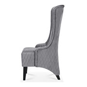Gray fabric wing back chair by La Spezia additional picture 5