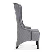 Gray fabric wing back chair by La Spezia additional picture 6