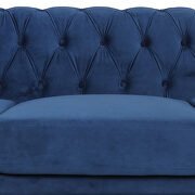 Blue fabric traditional square arm 3 seater sofa by La Spezia additional picture 3