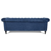 Blue fabric traditional square arm 3 seater sofa by La Spezia additional picture 4