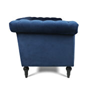 Blue fabric traditional square arm 3 seater sofa by La Spezia additional picture 5