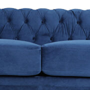 Blue fabric traditional square arm 3 seater sofa by La Spezia additional picture 7