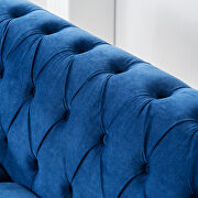 Blue fabric traditional square arm 3 seater sofa by La Spezia additional picture 8