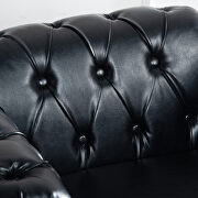 Black finish top-quality leather chair by La Spezia additional picture 8