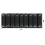 Black pu upholstered bench with metal base by La Spezia additional picture 14