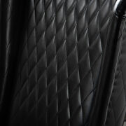 Black pu wing back chair by La Spezia additional picture 2