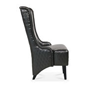 Black pu wing back chair by La Spezia additional picture 11