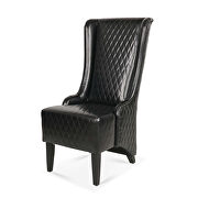 Black pu wing back chair by La Spezia additional picture 12