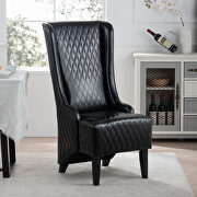 Black pu wing back chair by La Spezia additional picture 4