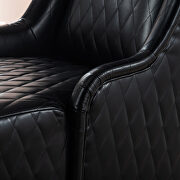 Black pu wing back chair by La Spezia additional picture 5