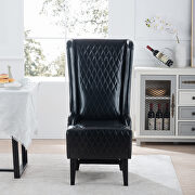 Black pu wing back chair by La Spezia additional picture 6