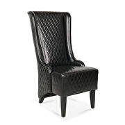 Black pu wing back chair by La Spezia additional picture 10