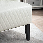 White pu wide wing back chair by La Spezia additional picture 11