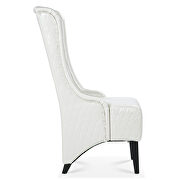 White pu wide wing back chair by La Spezia additional picture 12