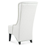 White pu wide wing back chair by La Spezia additional picture 9