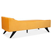 Yellow fabric right square arm reclining chaise lounge by La Spezia additional picture 4