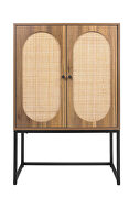 Natural rattanallen 2 door high cabinet by La Spezia additional picture 4
