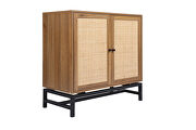 Natural rattan 2 door storage cabinet by La Spezia additional picture 6