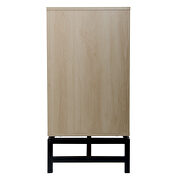 Natural rattan 2 door cabinet with adjustable inner shelf by La Spezia additional picture 2