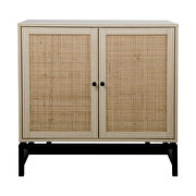 Natural rattan 2 door cabinet with adjustable inner shelf by La Spezia additional picture 10