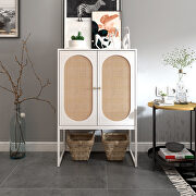 Natural rattan 2 door high cabinet by La Spezia additional picture 4