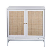 Natural rattan 2 door cabinet with 1 adjustable inner shelvesrattanaccent storage cabinet by La Spezia additional picture 6