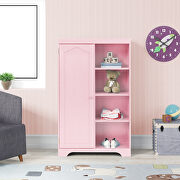 Pink finish practical side cabinet by La Spezia additional picture 4