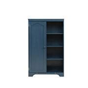 Navy blue finish practical side cabinet by La Spezia additional picture 2