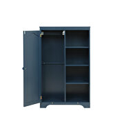Navy blue finish practical side cabinet by La Spezia additional picture 4