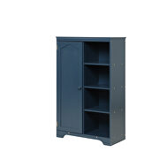 Navy blue finish practical side cabinet by La Spezia additional picture 5