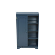 Navy blue finish practical side cabinet by La Spezia additional picture 6