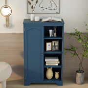 Navy blue finish practical side cabinet by La Spezia additional picture 7