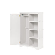 White finish practical side cabinet by La Spezia additional picture 2