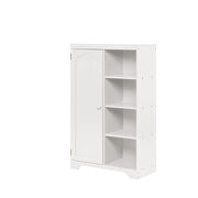 White finish practical side cabinet by La Spezia additional picture 4