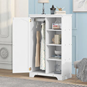 White finish practical side cabinet by La Spezia additional picture 7