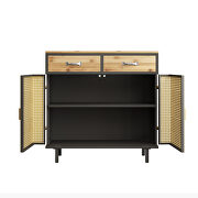 Gold metal 2 doors modern sideboard storage cabinet by La Spezia additional picture 3