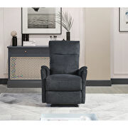 Dark gray fabric recliner chair with power function by La Spezia additional picture 7