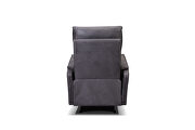 Gray fabric recliner chair with power function by La Spezia additional picture 2