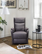 Gray fabric recliner chair with power function by La Spezia additional picture 3
