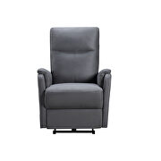 Gray fabric recliner chair with power function by La Spezia additional picture 6