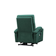 Green fabric electric power lift recliner chair with massage and usb charge ports by La Spezia additional picture 2