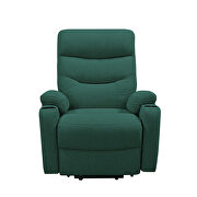 Green fabric electric power lift recliner chair with massage and usb charge ports by La Spezia additional picture 6