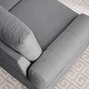 Dark gray fabric modern tufted sofa with storage space by La Spezia additional picture 9