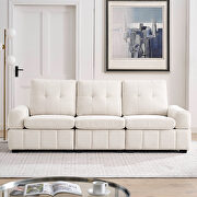 Beige fabric modern tufted sofa with storage space by La Spezia additional picture 2