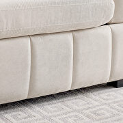 Beige fabric modern tufted sofa with storage space by La Spezia additional picture 5