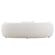 Mid century modern boucle fabric sofa in white by La Spezia additional picture 4