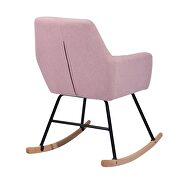 Pink fabric rocking chair by La Spezia additional picture 2