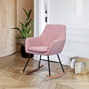 Pink fabric rocking chair by La Spezia additional picture 11