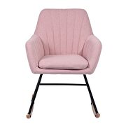 Pink fabric rocking chair by La Spezia additional picture 13