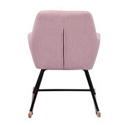 Pink fabric rocking chair by La Spezia additional picture 4